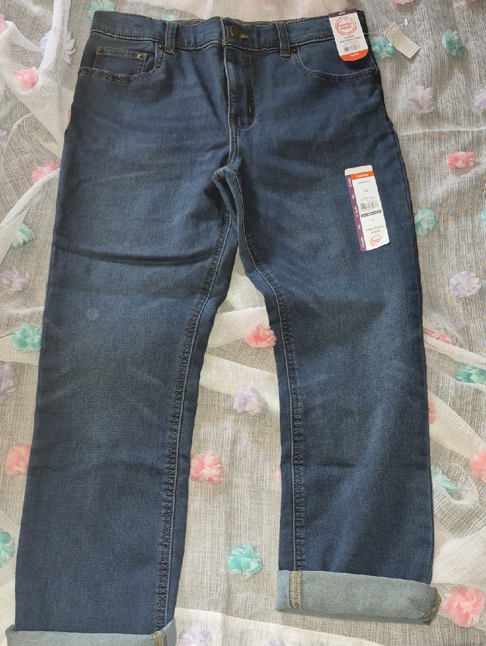 wonder nation Kids Relaxed Dark Blue Denim Jeans